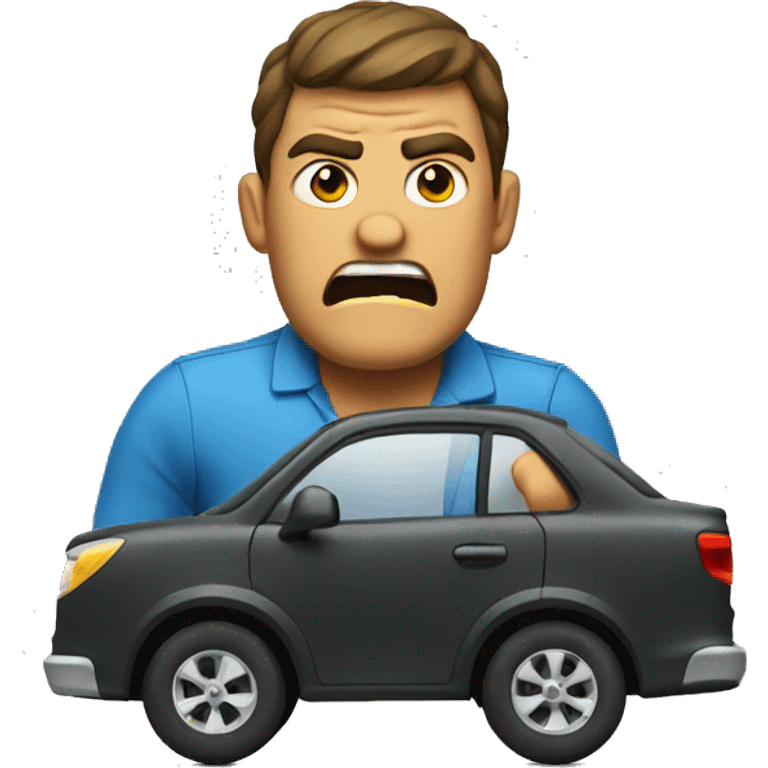 Angry driver emoji