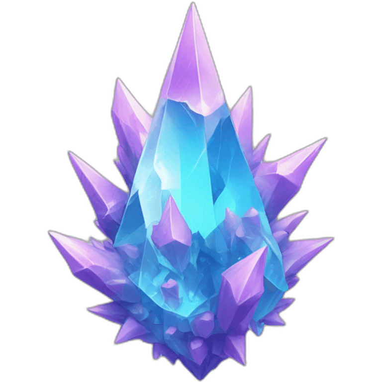 Crystal formation with crystal spikes emoji