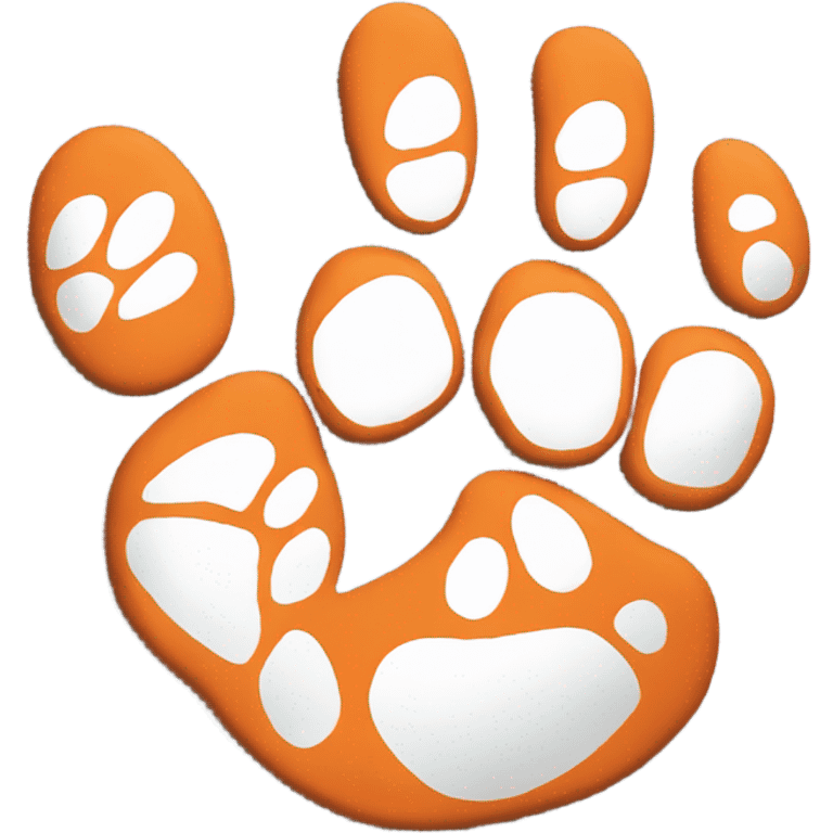 Clemson tiger paw emoji