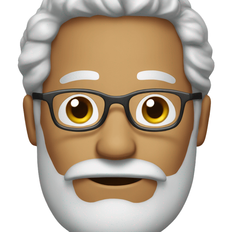 man with greying beard and glasses emoji