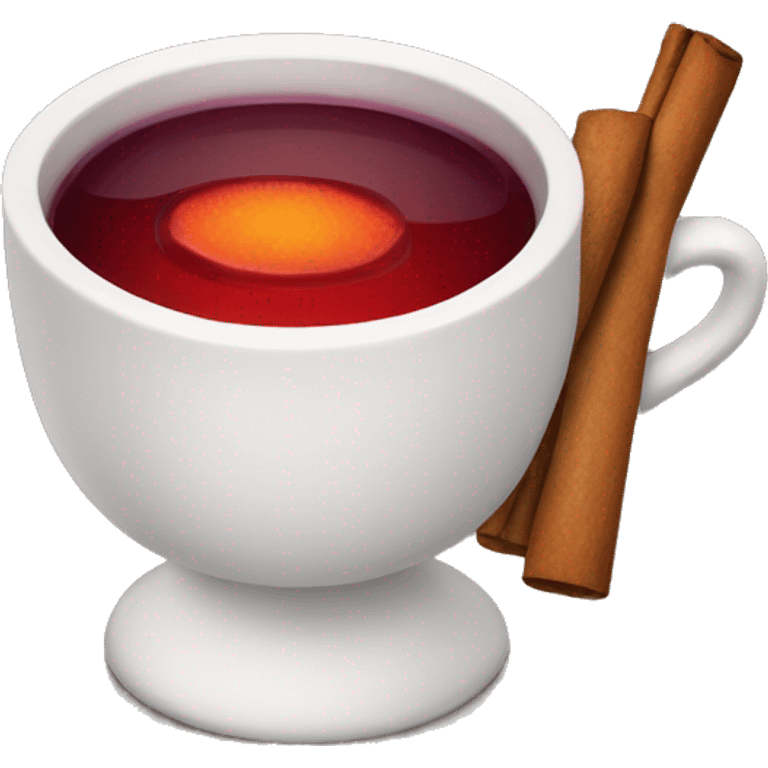 A cup of hot mulled wine emoji