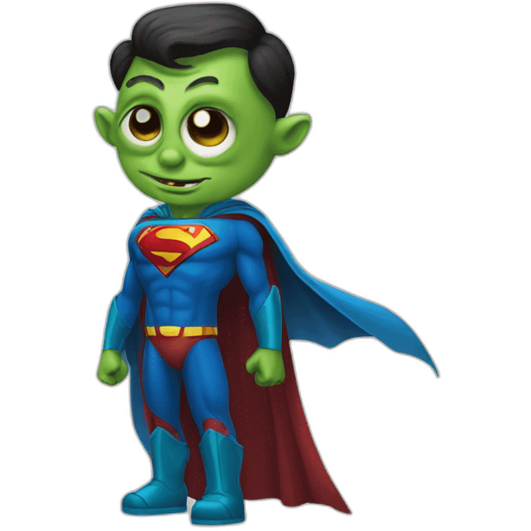 Superman ugly alien emoji