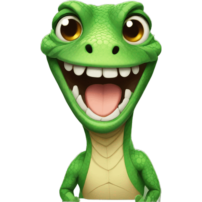 lizard smiling emoji