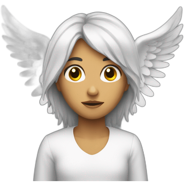 Biblically accurate scary angel emoji