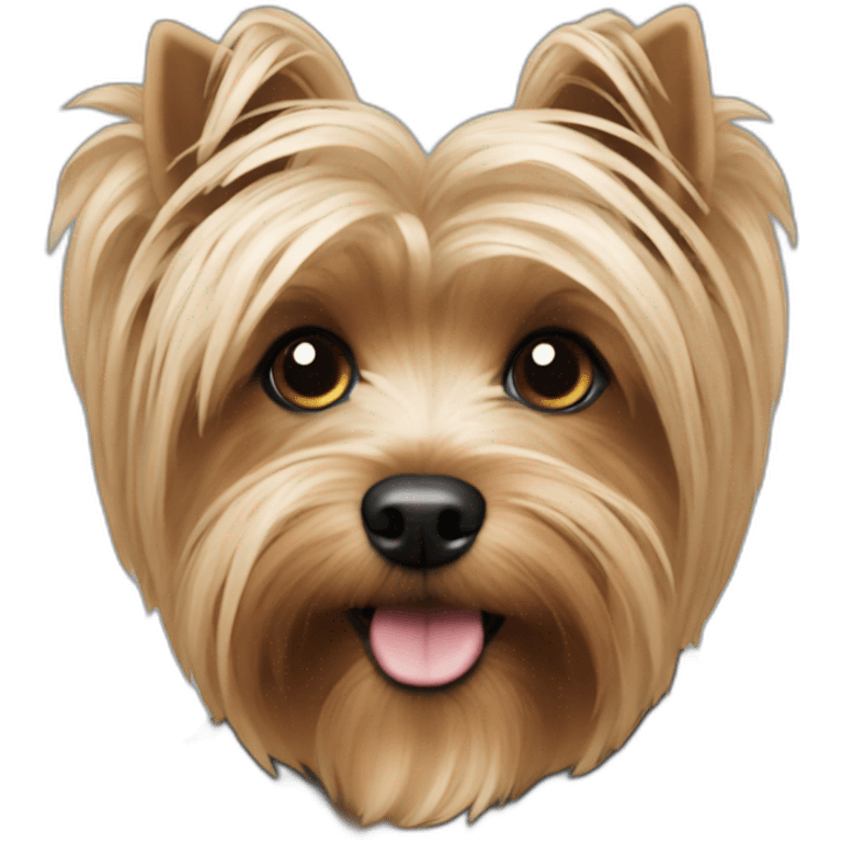 Yorki pelos de alambre emoji