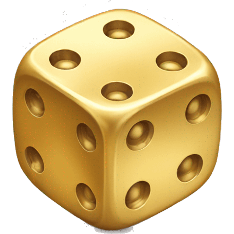 gold dice.

 emoji