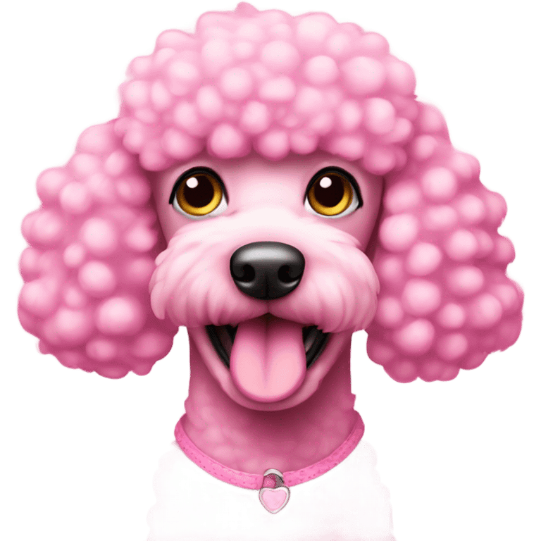 Pink poodle emoji