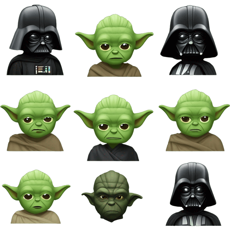 yoda ile dart vader emoji