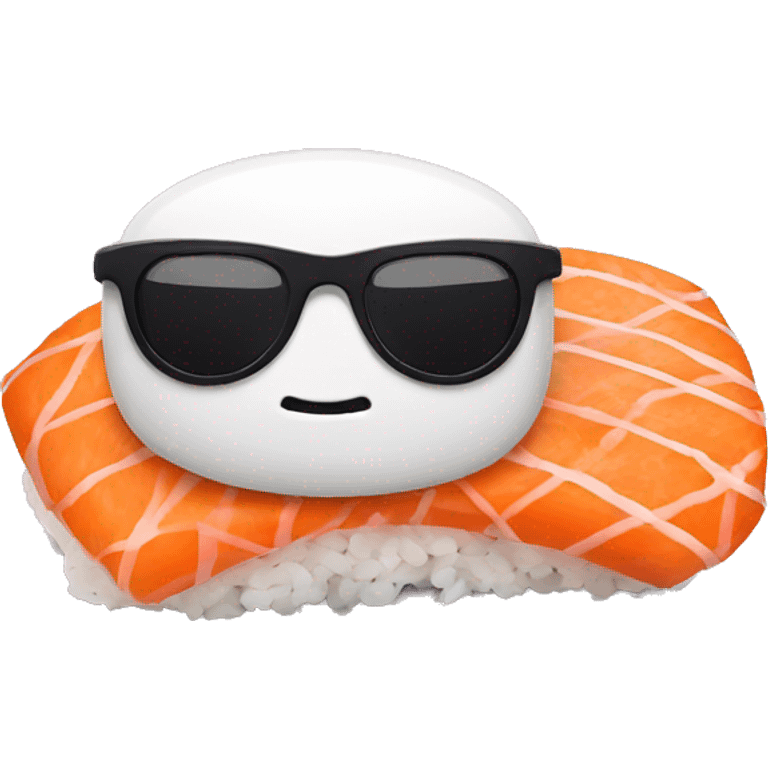 Sushi with sunglasses  emoji