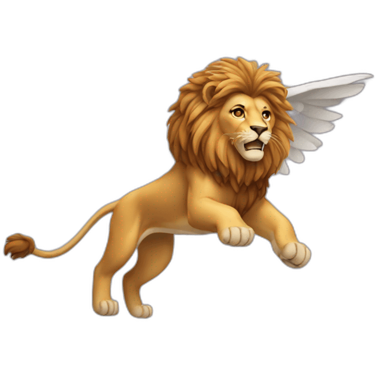 lion wings power emoji