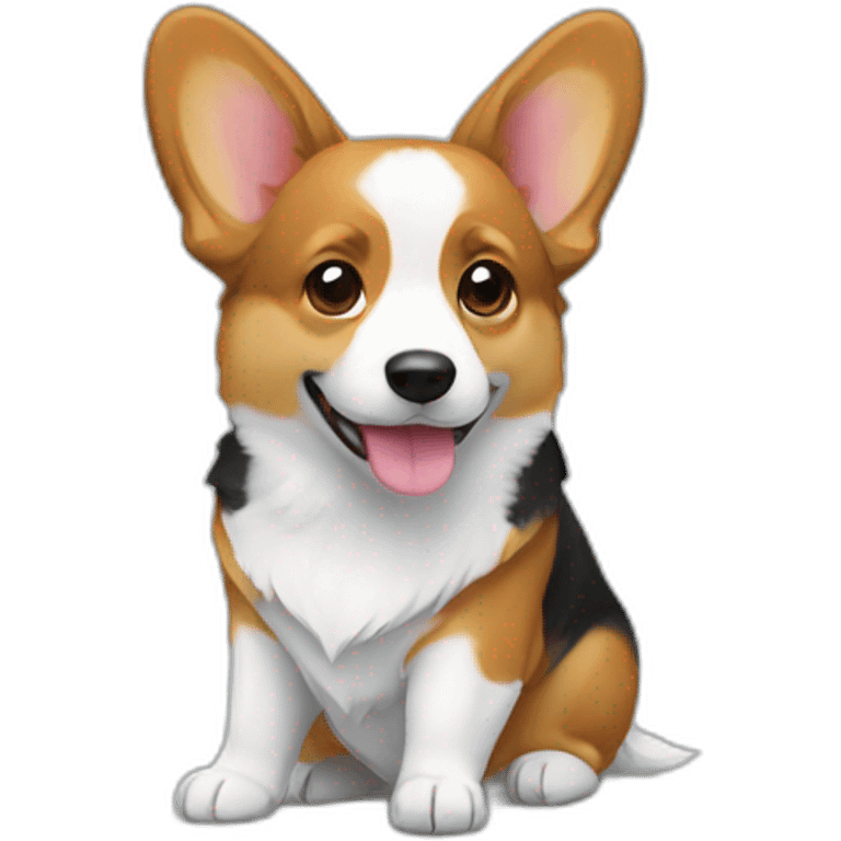 corgi pembrok tricolour emoji