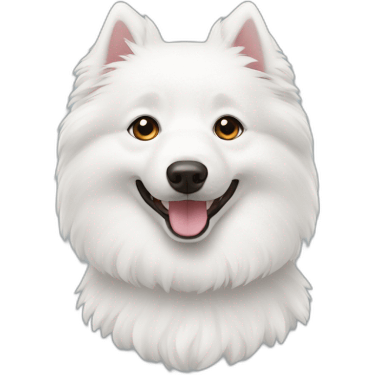 white japanese spitz emoji