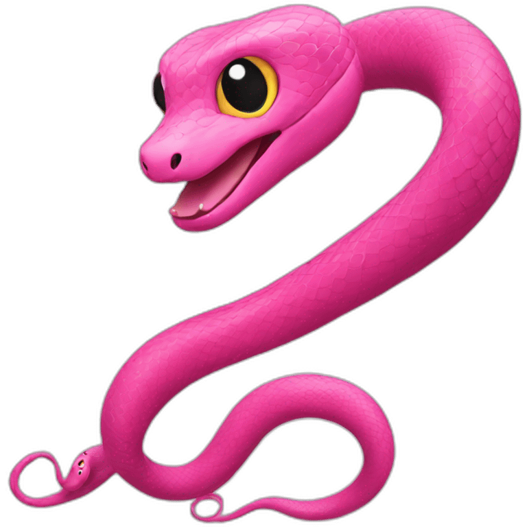 pink snake emoji