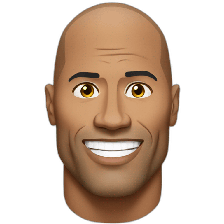 The rock dwayne johnson emoji