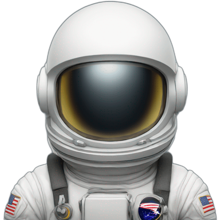 astronaut with helmet and no face emoji