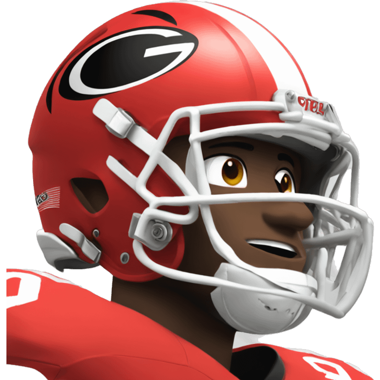 University of Georgia football player emoji