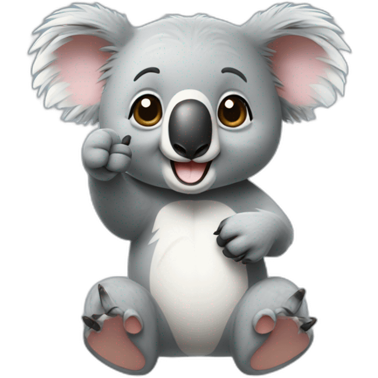 koala giving a thumbs up emoji