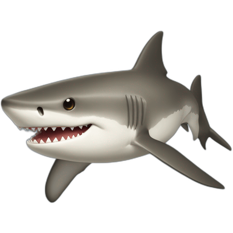 Un requin a fourrure emoji