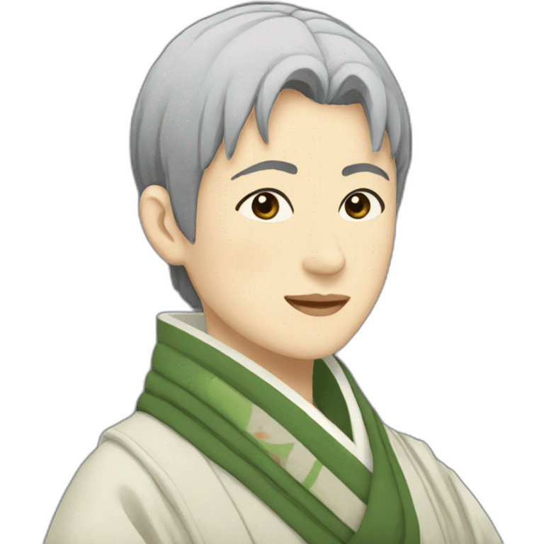 lgbt-wearing-a-scarf-in-the-heian-era-with-short-hair emoji