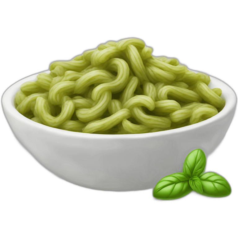 Pâtes au pesto emoji