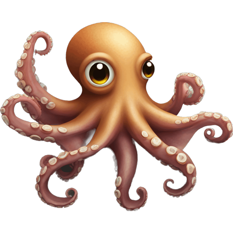 Octopus on a rock emoji