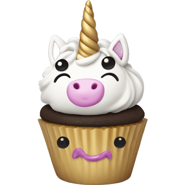 Unicorn cupcake  emoji