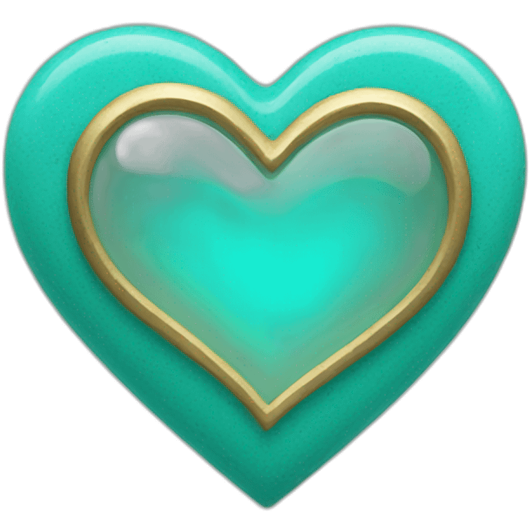 turquoise heart emoji