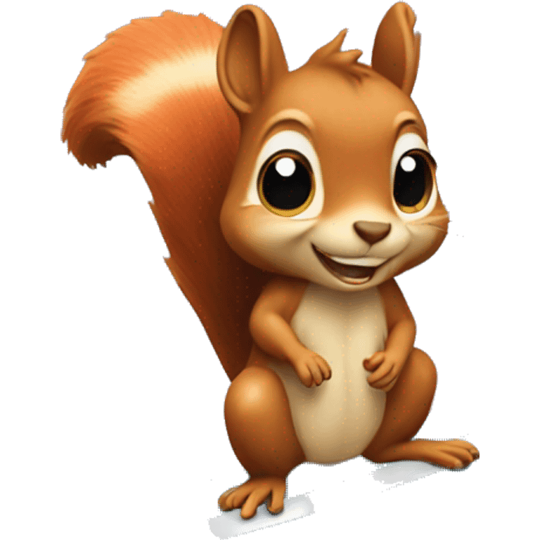 Squirrel on a surfboard  emoji