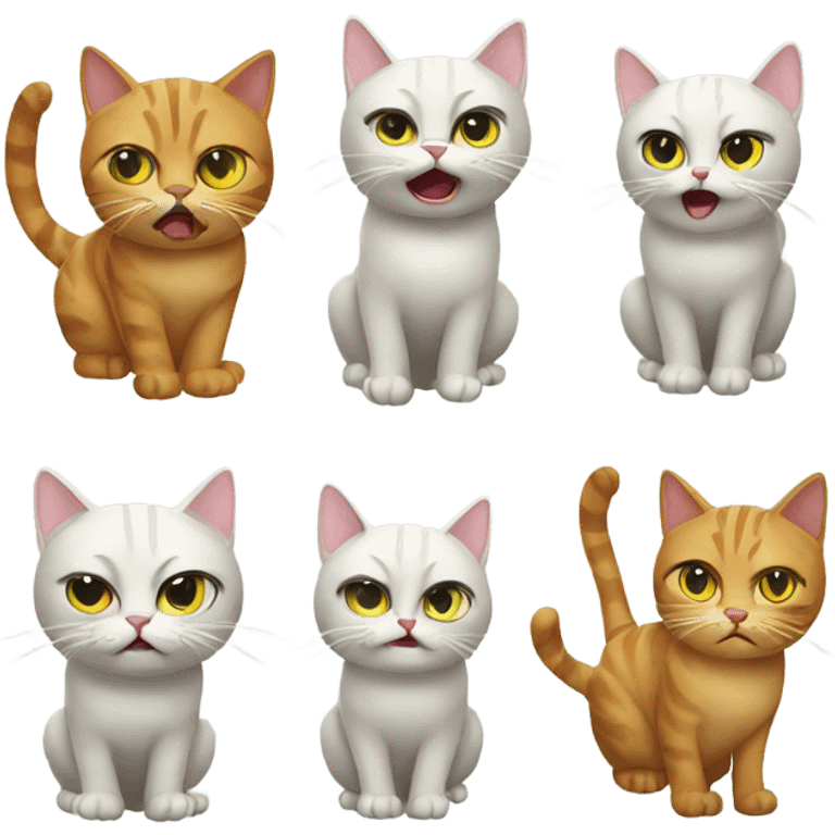 Rude but funny cats  emoji