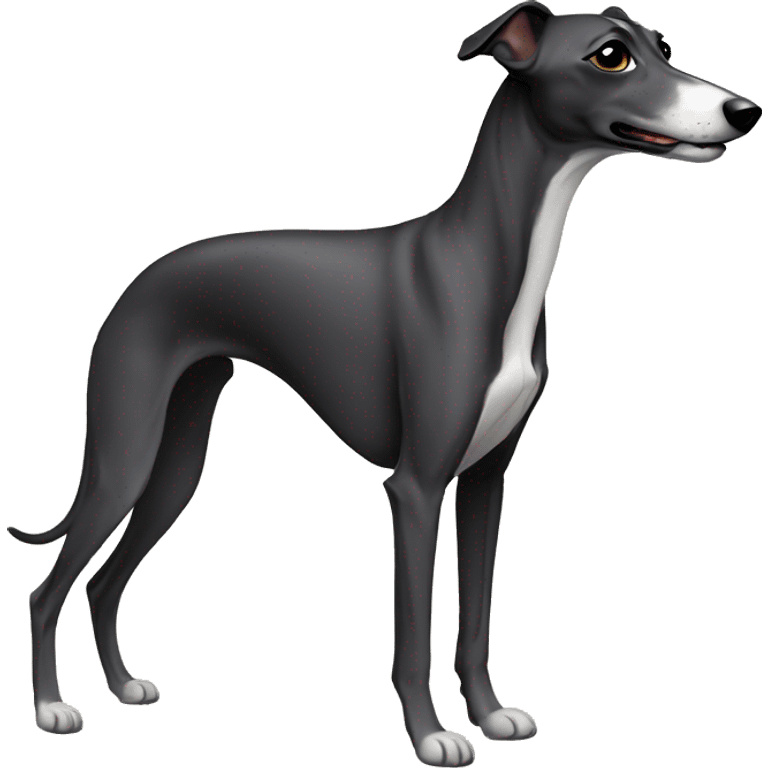 Black whippet emoji