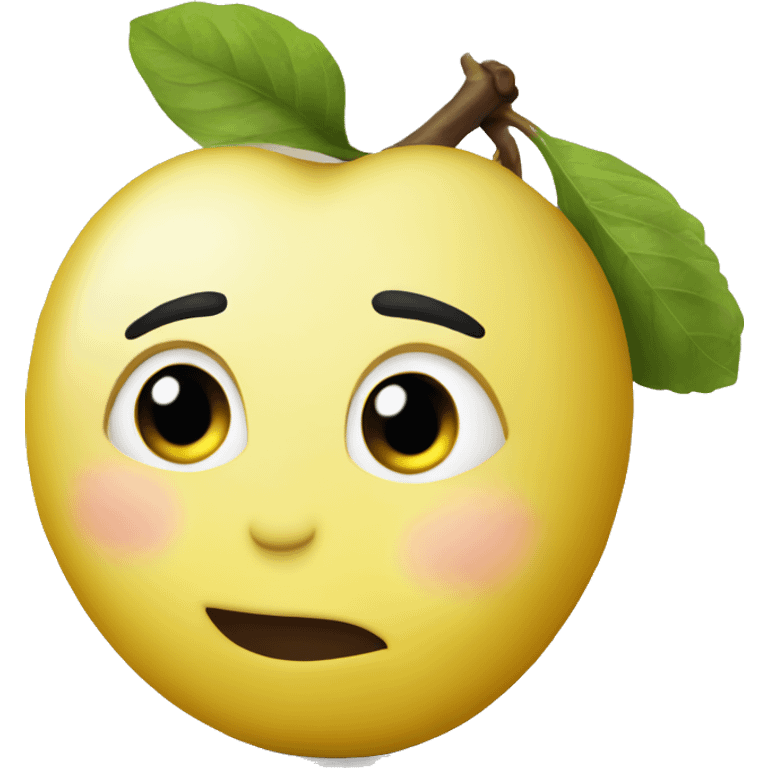 Yellow plum mirabelle fruit  emoji