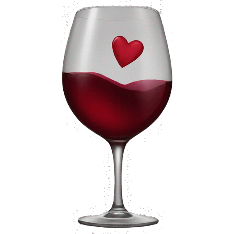 Wine heart  emoji