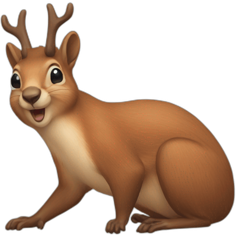 Squirrel elk emoji