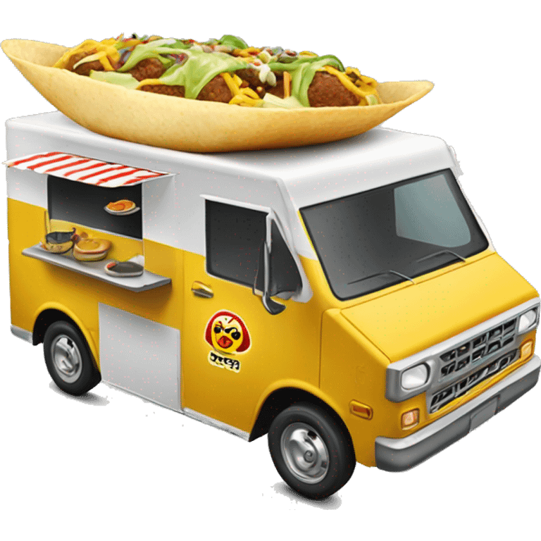 Toyota 2027 flying taco’s mini food truck  emoji