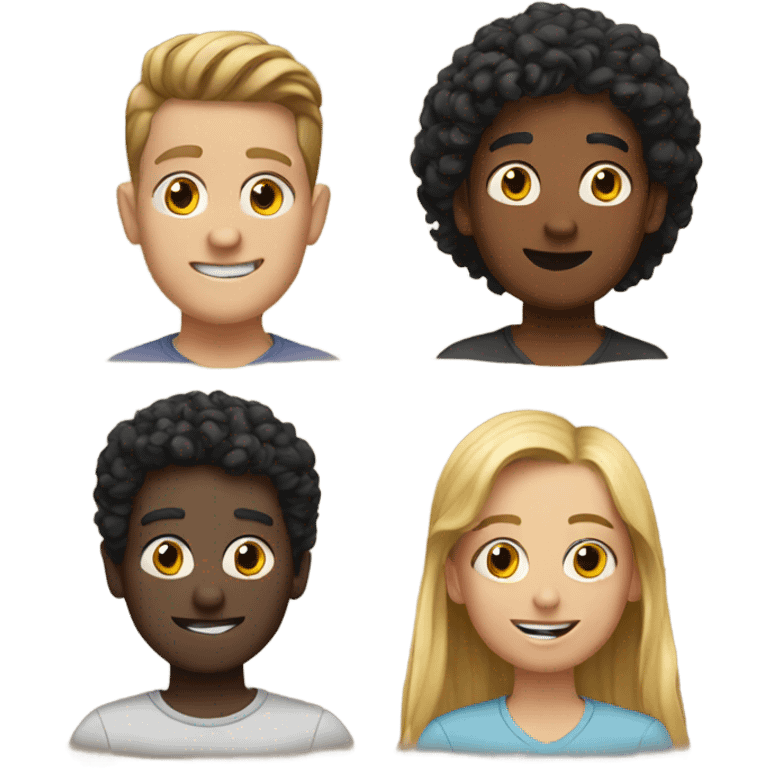 Four friends emoji