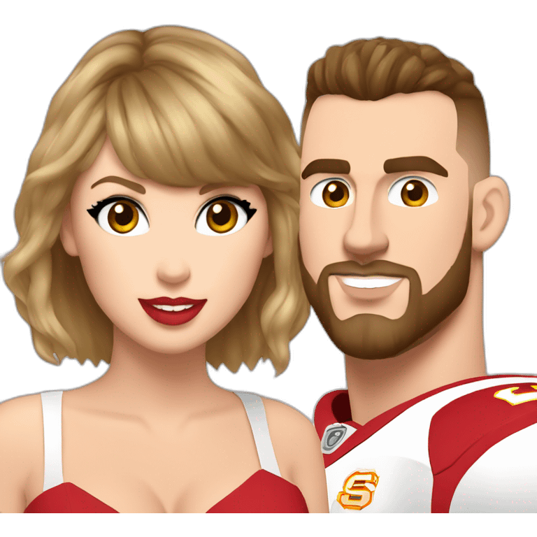 Taylor Swift with Travis kelce emoji