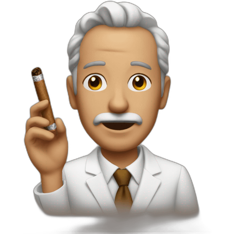 steven sigal with cigar emoji