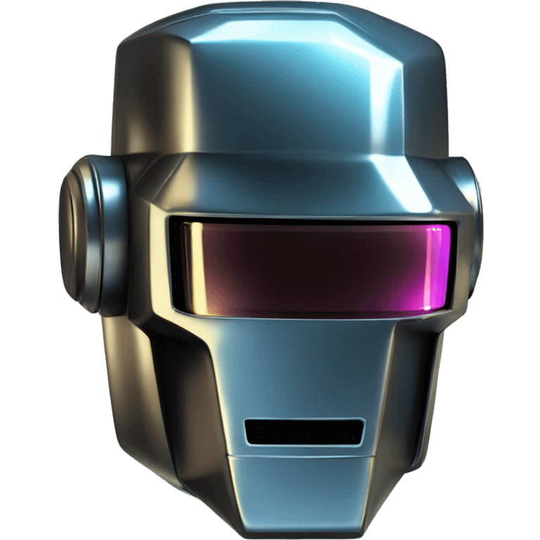 Liquid Mirror variant DaftPunk-style robot talk box emoji