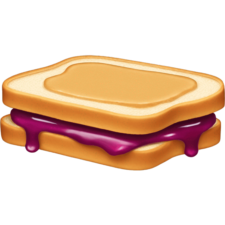 peanut butter jelly sandwich long horizontally emoji