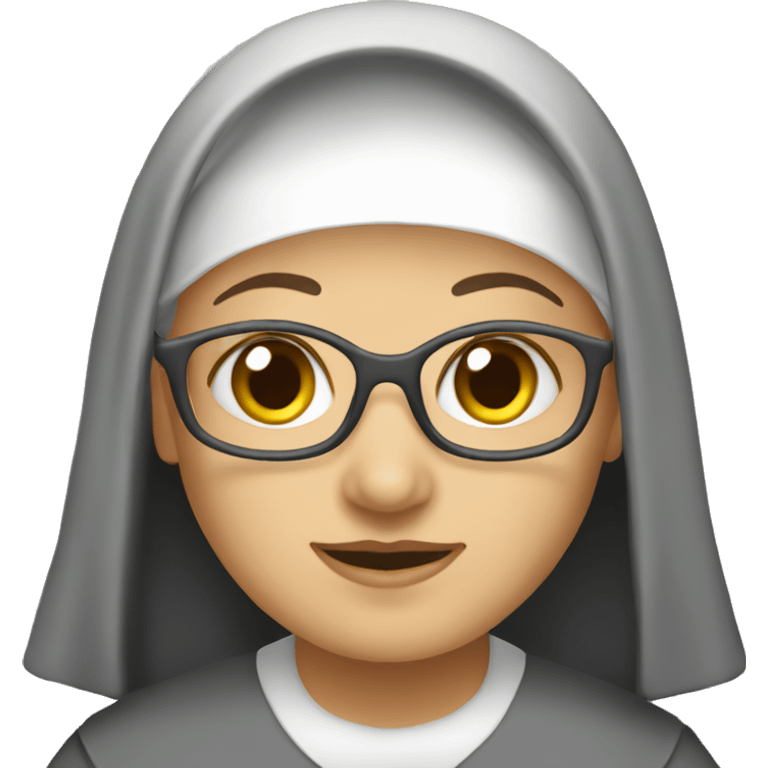 Small nun outline only emoji