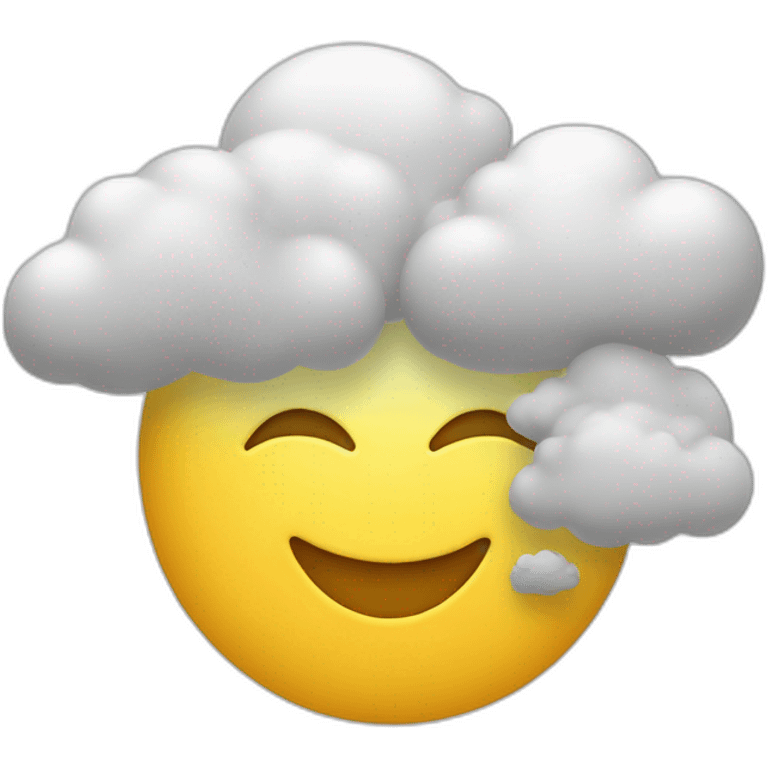 Étoile avec nuage emoji