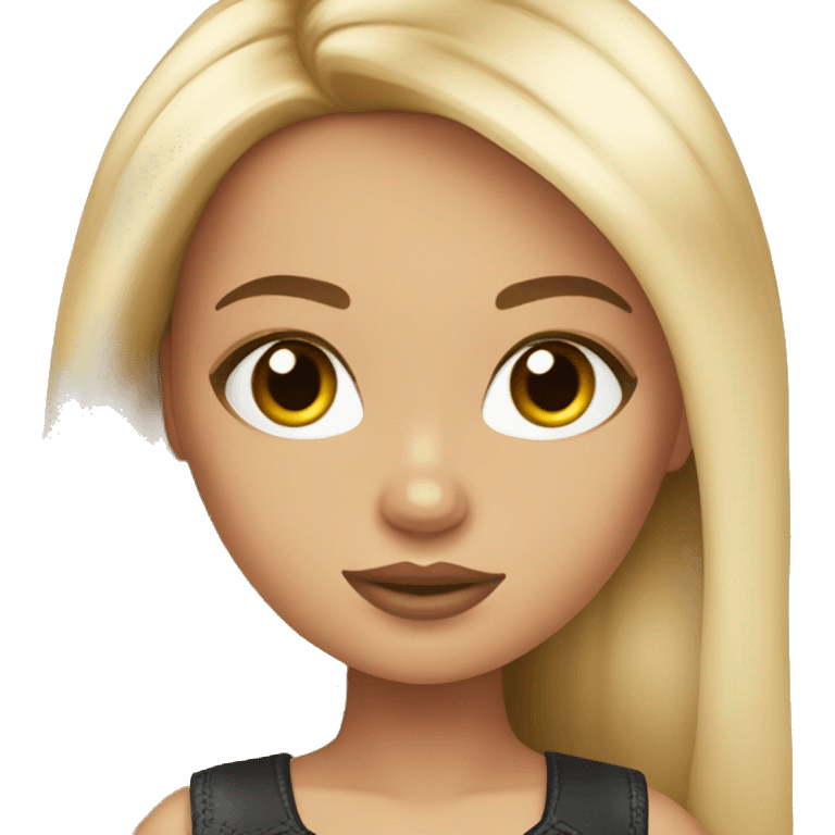 Caucasian bratz doll emoji