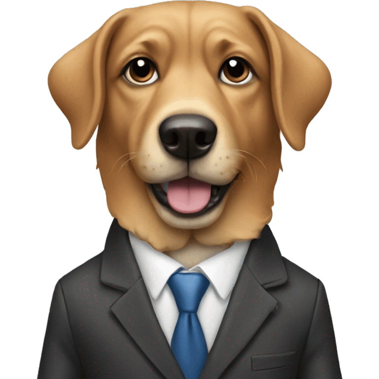 dog in suit emoji