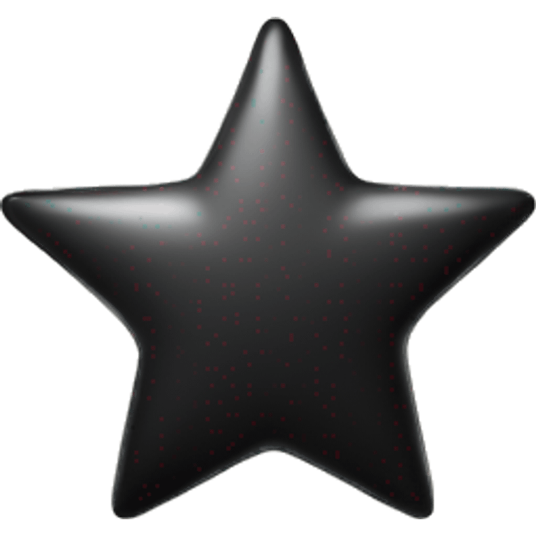 Shiny Star black emoji