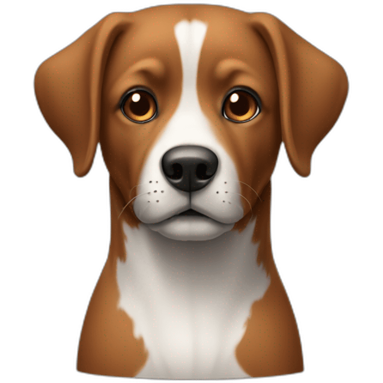 Un chien marron et noir emoji