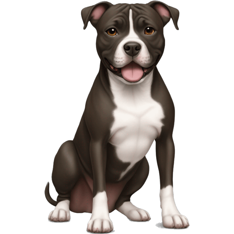 staffordshire bull terrier full body emoji