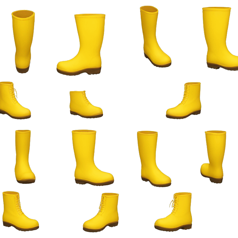 rubber boot yellow emoji