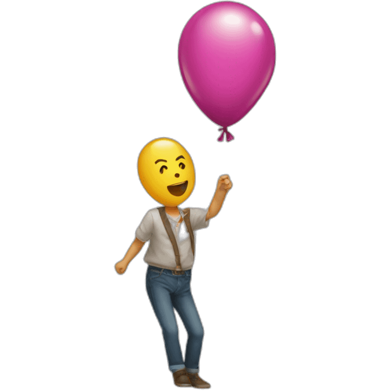 a balloon popping emoji