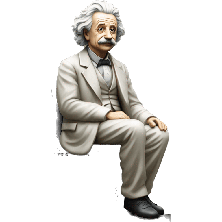 sitting-philosopher-statue as albert einstein emoji