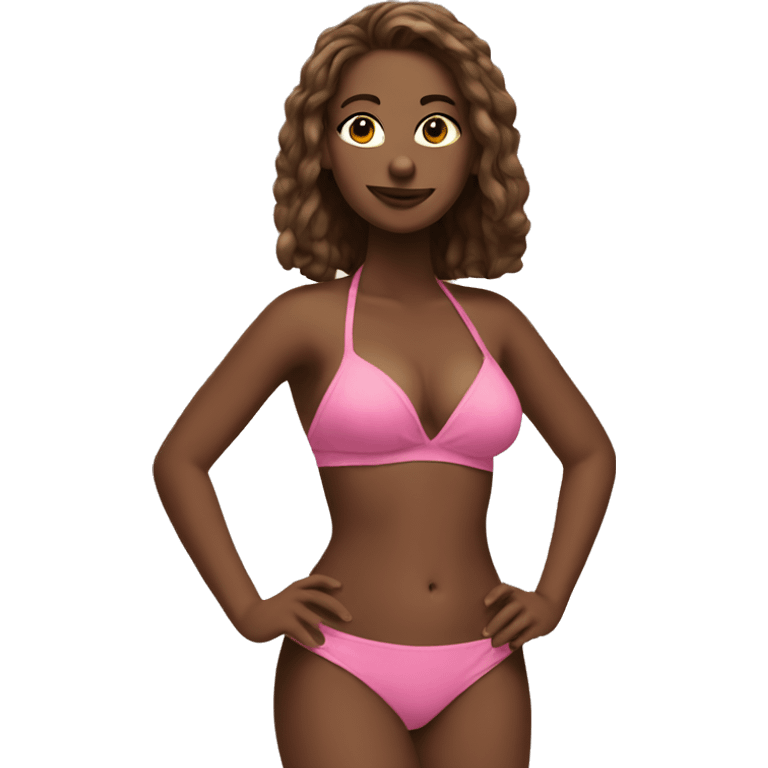 Pink bikini emoji